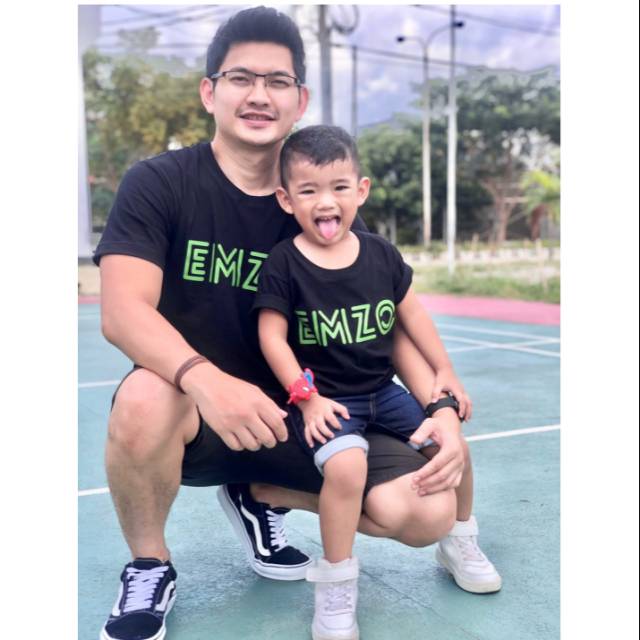 Kaos couple ayah anak