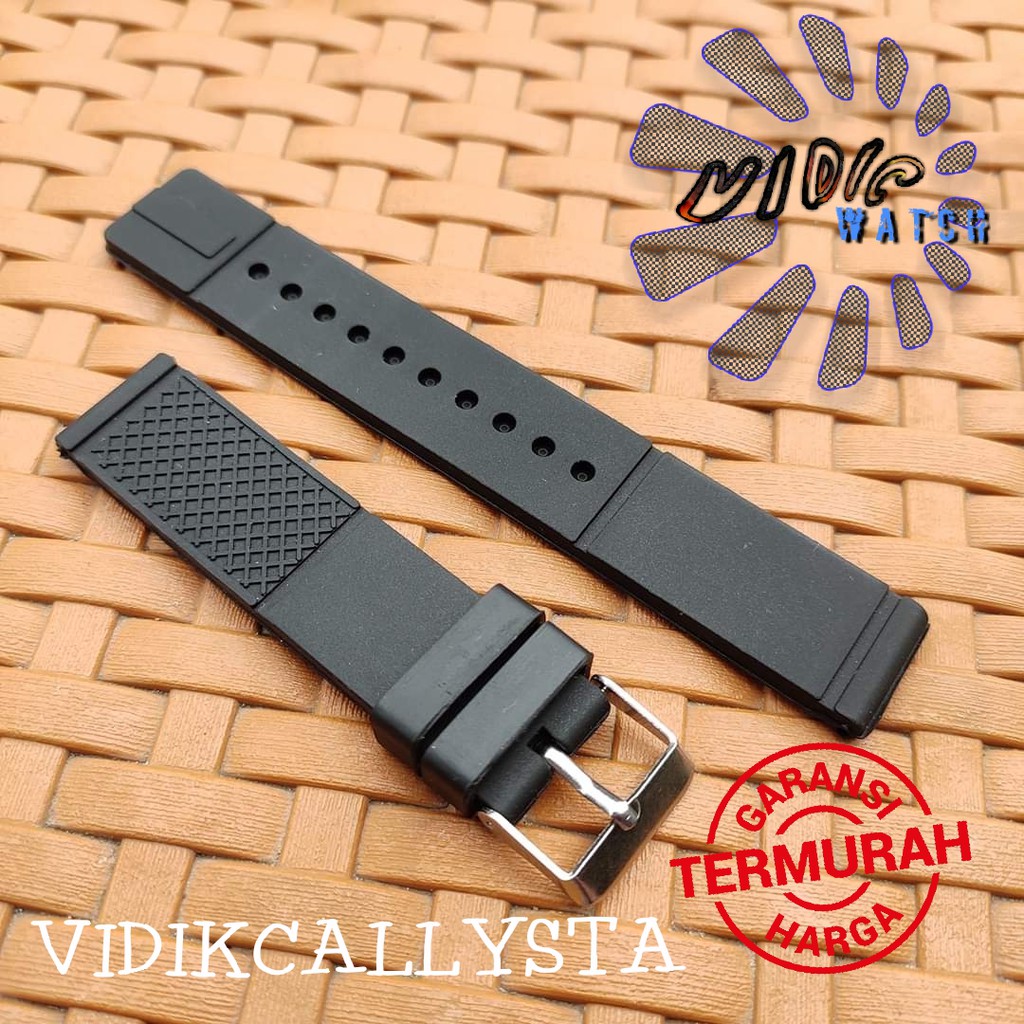 Tali jam tangan Karet Rubber 18mm karet jam tangan B110 18 MM