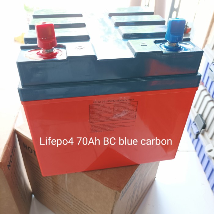 Jual Battery Lifepo4 Blue Carbon 12V 70Ah Bergaransi Best Performance Limited