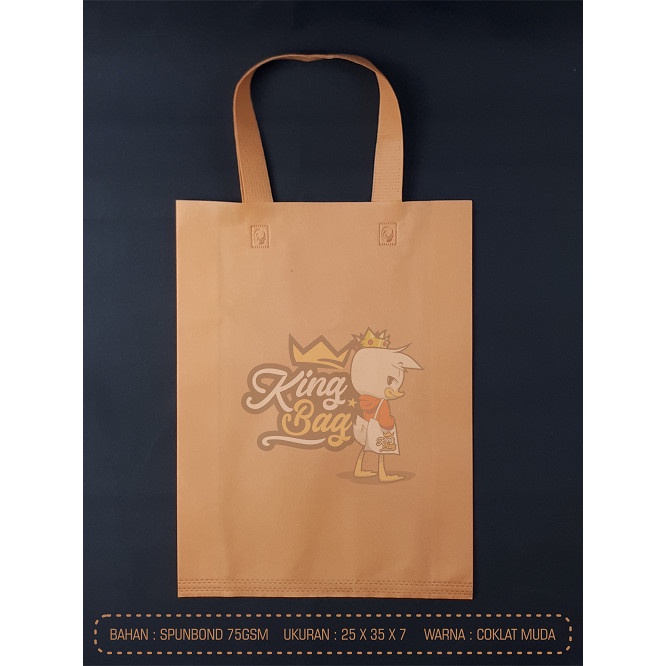 

NEW (25 x 35 x 7) Totebag / Goodybag / Tas Press Bahan Spunbond 3