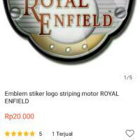 Emblem Stiker Logo Striping Motor Royal Enfield Shopee Indonesia