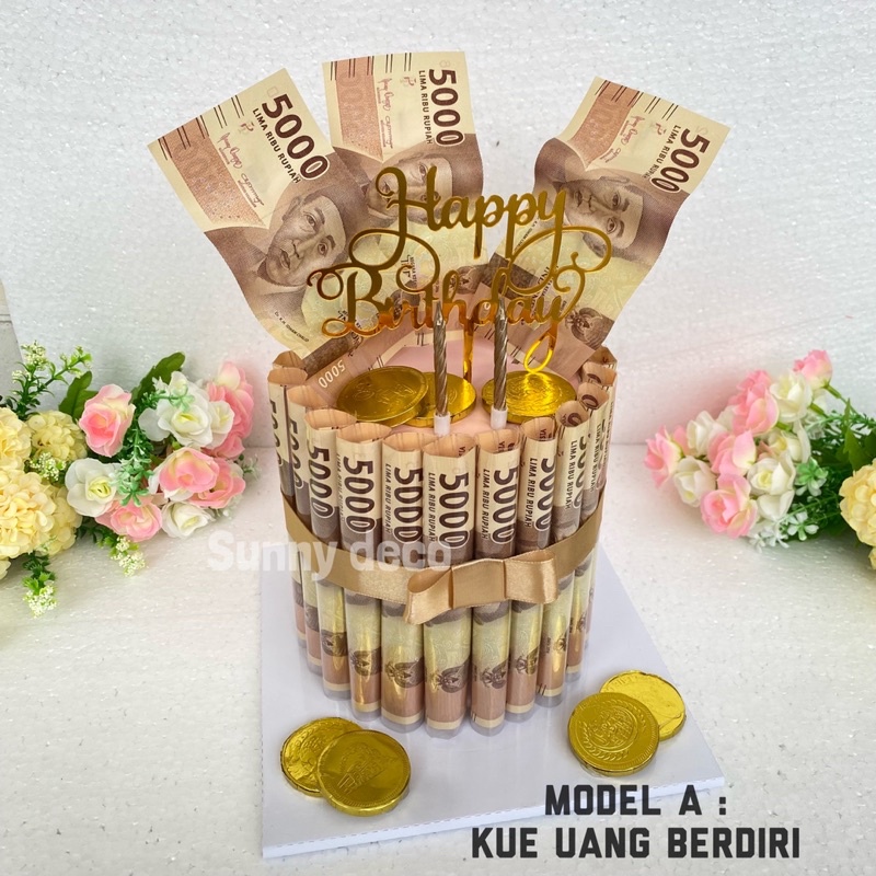 MONEY CAKE KUE UANG ULANG TAHUN | Birthday cake | kue uang ultah | kado ulang tahun | hadiah  kue uang| buket uang | money buket | money tower cake | bloombox | kue uang jakarta | money cake jakarta | money bouquet jakarta / kue ulta uang