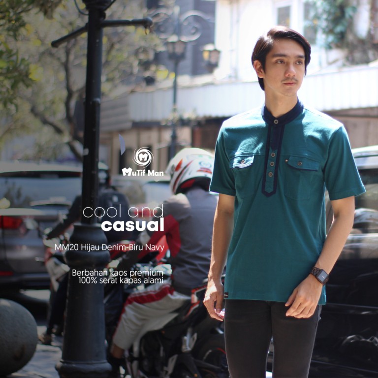 BAJU KOKO KAOS MUTIF MAN MM 20 || Ori Mutif Damoza Upmore