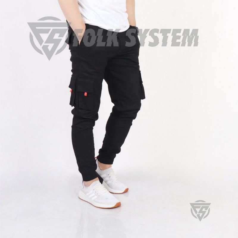 Celana Panjang Chino Jogger Cargo Double Saku Original Folksystem