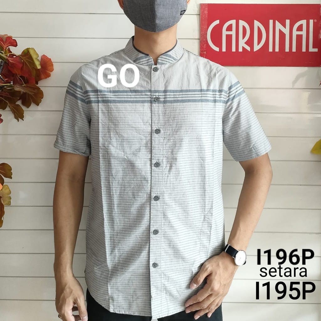 BB CARDINAL KEMEJA KOKO PRIA LENGAN PENDEK FORMAL Baju Cowok Casual Original