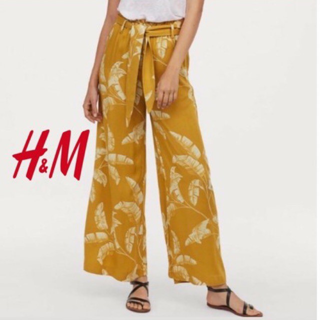 H&M Kulot Yellow Floral Original
