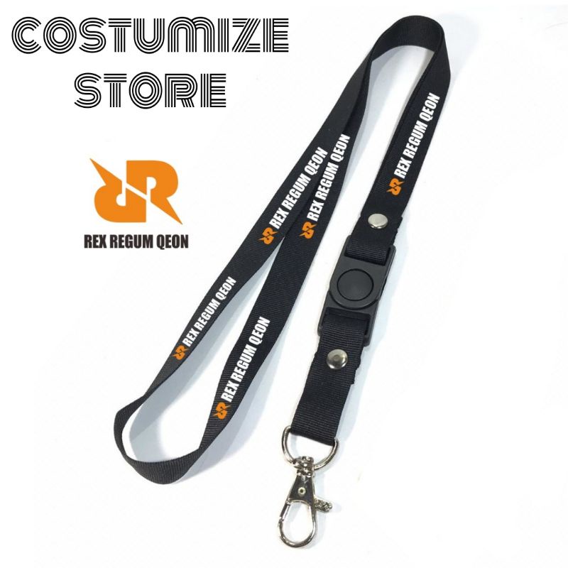 

lanyard RRQ gantungan kunci / tali lanyard gantungan leher id card name tag kartu nama / pods