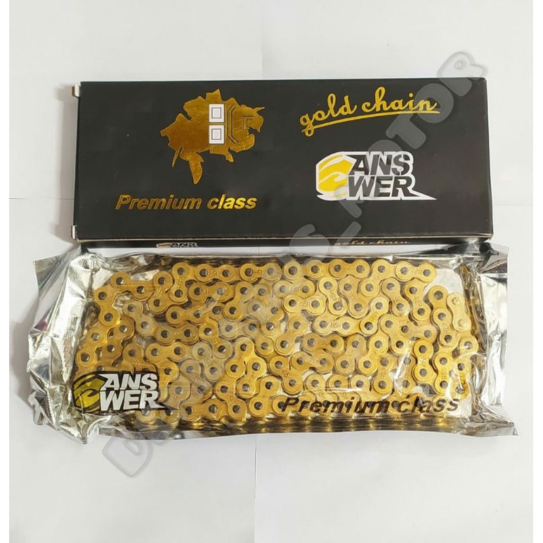 RANTAI SEPEDA MOTOR ANSWER 415H-130L GOLD/RANTAI MOTOR VARIASI/RANTAI MOTOR GOLD/RANTAI RODA GOLD