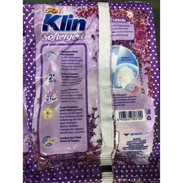 SOKLIN 1000 Renteng isi 6 Detergent Bubuk