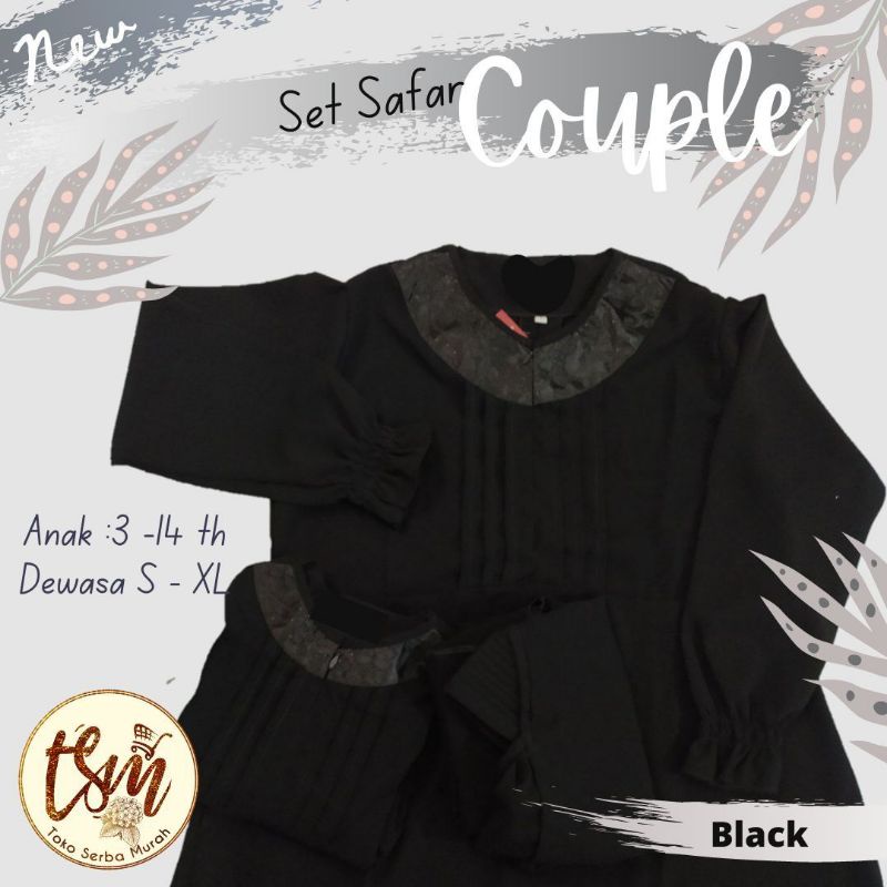 Set Gamis Syari Jilbab Safar Jetblack // Set Gamis Jilbab Cadar Syari