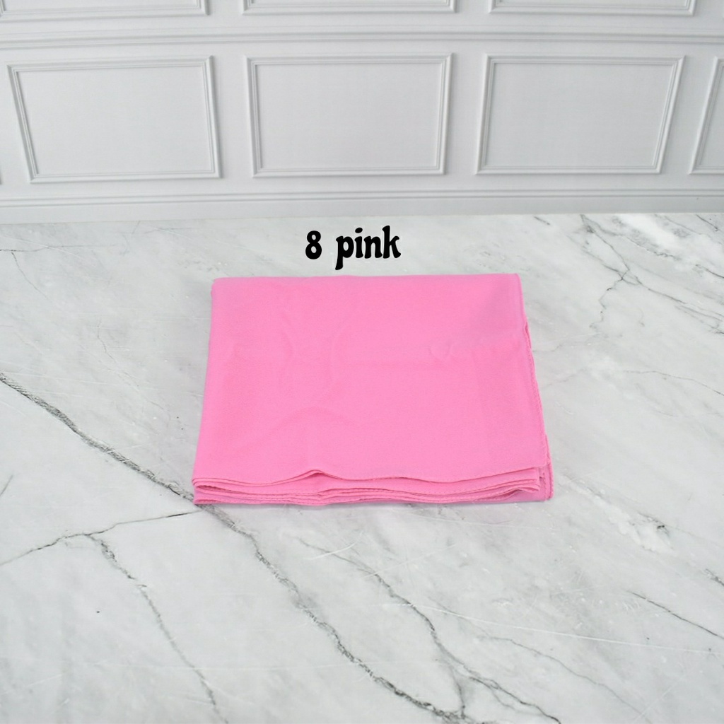 DIAMOND CREPE PASHMINA DIAMOND PREMIUM  JILBAB PASHMINA POLOS KERUDUNG PASHMINA DAIMOND WARNA 1-8 pink