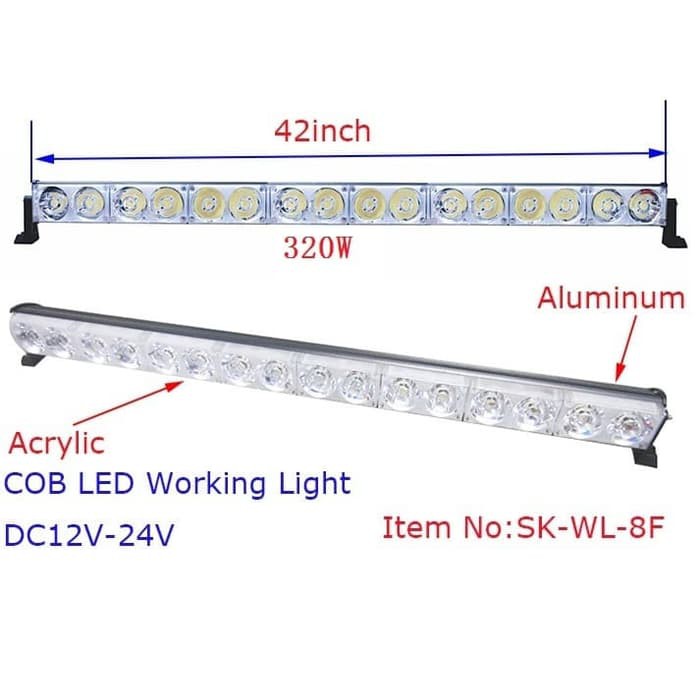 LAMPU SIRINE/ PATWAL/ POLISI HIGH POWER LIGHT BAR 8X2 LED SK-WL-8F