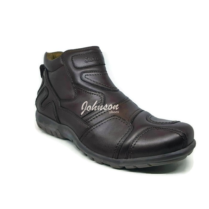Sepatu Boots Kulit Asli Pria JUSTIN OTTO - AS 831 Coklat / Brown 100% ORIGINAL