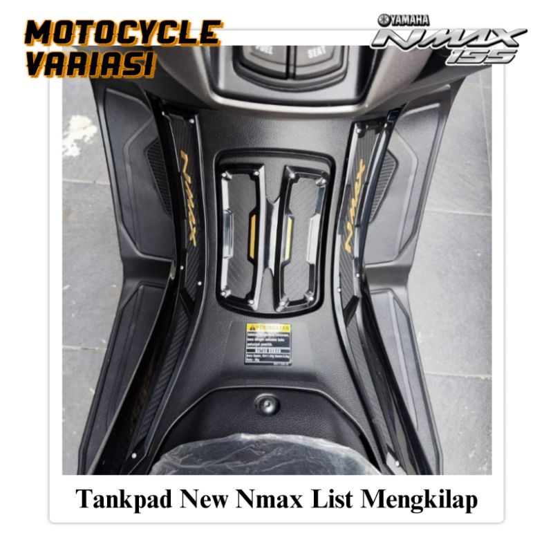 Tankpad karet nmax 2020 2021 2022 list timbul Mengkilap