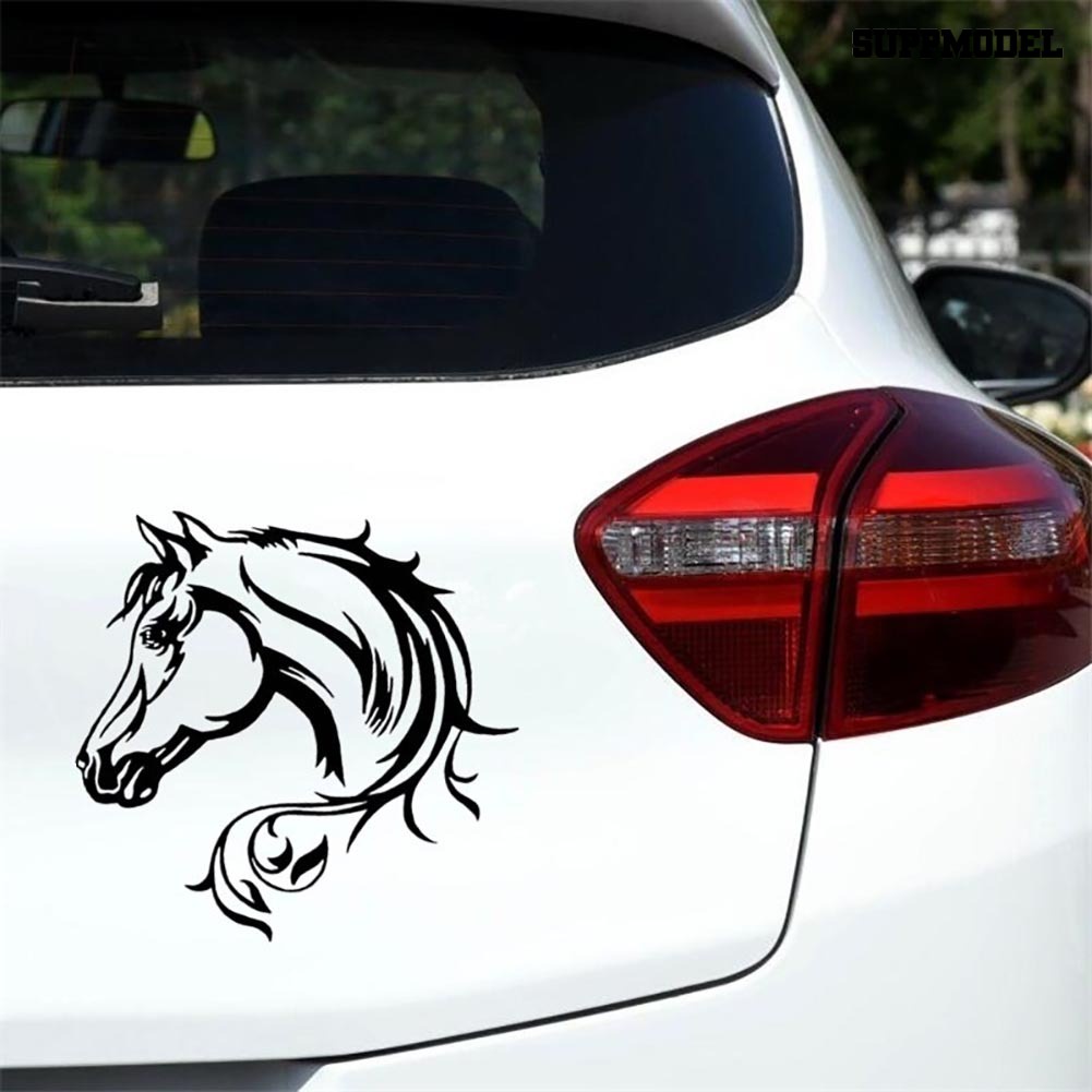 Stiker Reflektif Motif Kepala Kuda Untuk Dekorasi Bodykaca Jendela Mobil