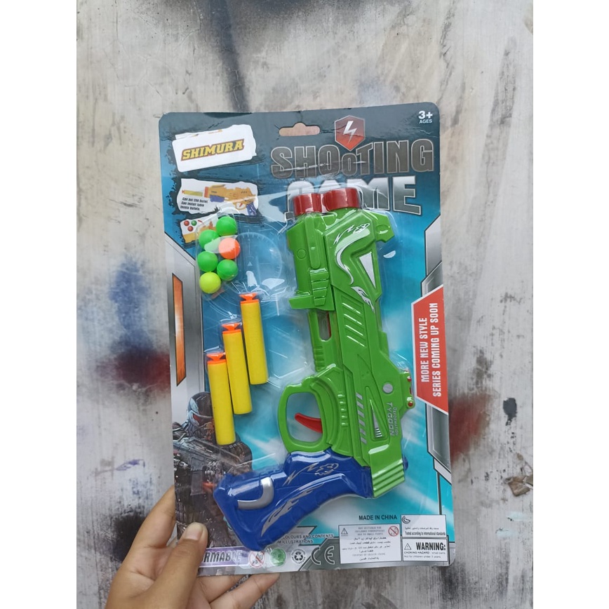 MAINAN ANAK SHOOTING GAME/ SHIMURA SHOOTING GAME/ TEMBAKAN NERF