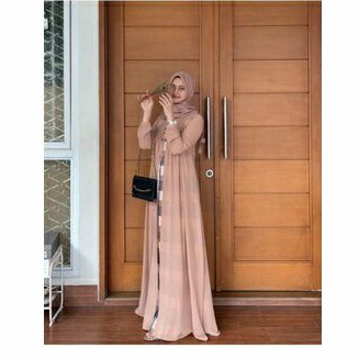 READY NAZRA DRESS NUDE XXL BY KALEELA