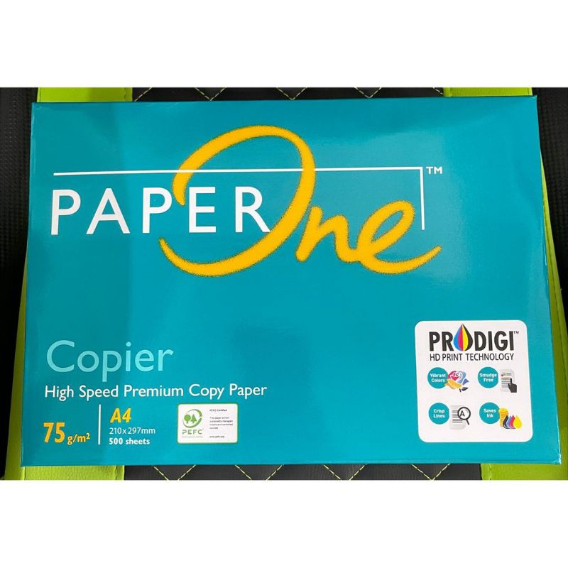 

kertas HVS merk PaperOne75g/m2 || A4 (210x297mm) 500