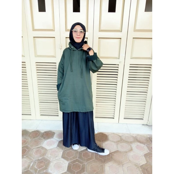 sweater oversize wanita korea