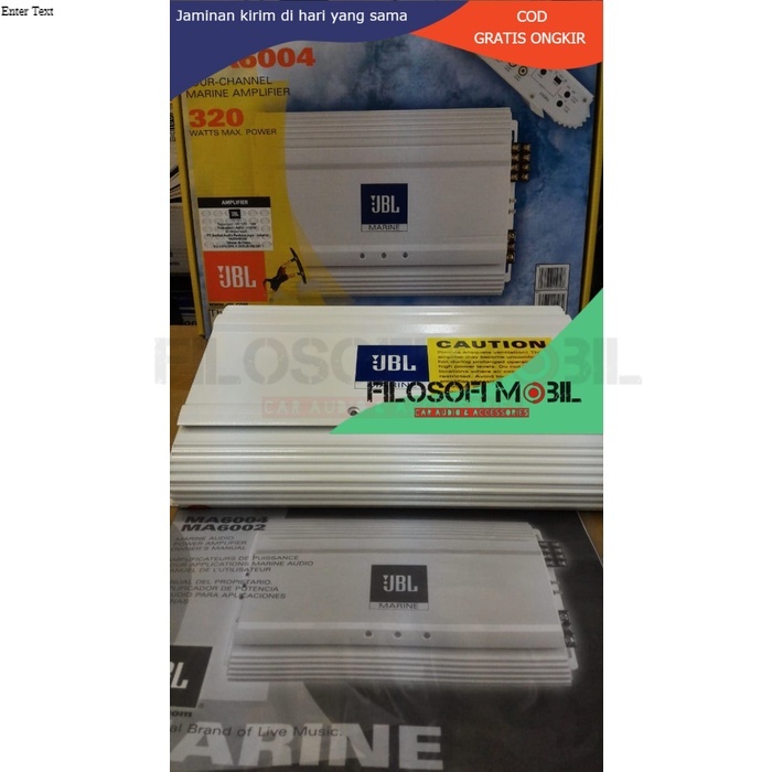 power jbl marine 4ch ma-6004 / ma 6004 - FM
