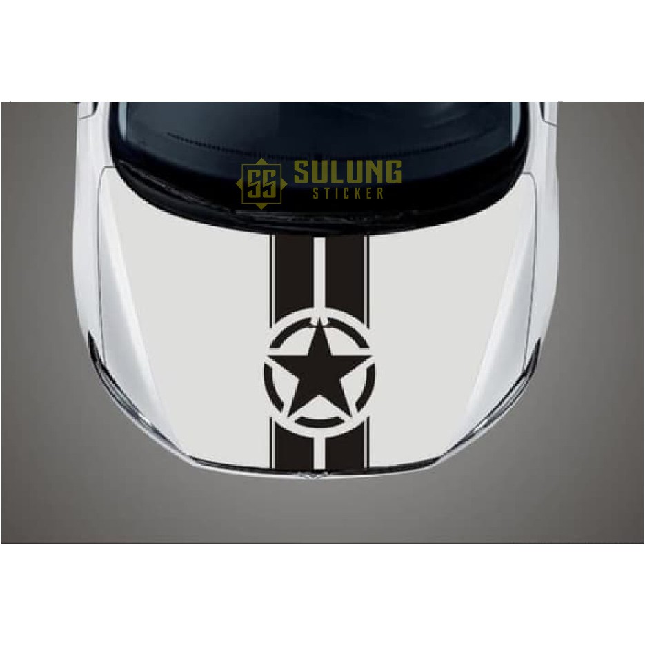 Stiker Kap Mesin Mobil Cutting Sticker Variasi