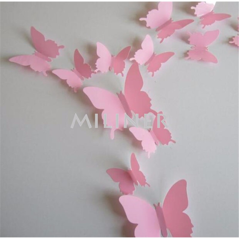 wall sticker 3d cute butterfly stiker dinding kupu 3d