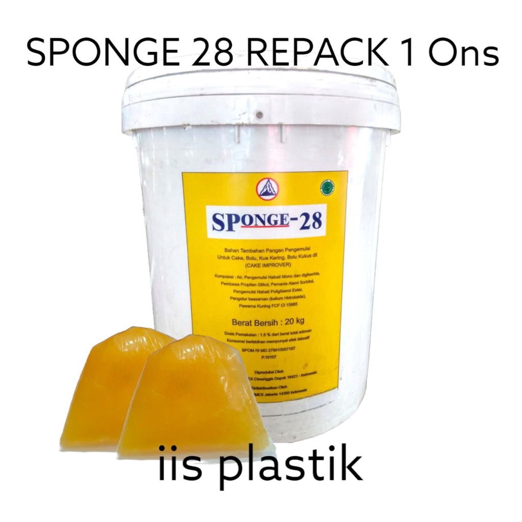 

SP Sponge 28 Pengemulsi 100 gram /Sponge 28 Cake Emulsifier Repack 100 gram Termurah