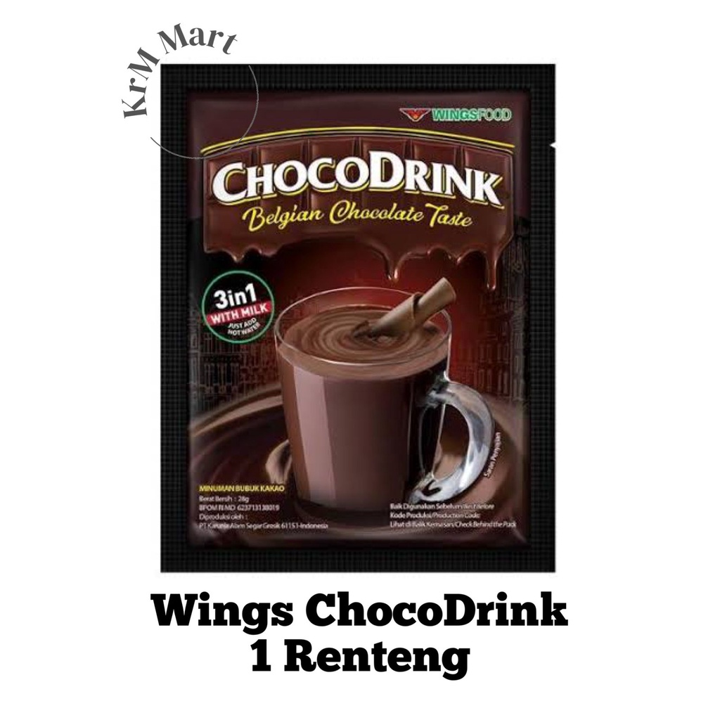 

Chocodrink Belgian Chocolate 1 renteng minuman bubuk coklat cokelat