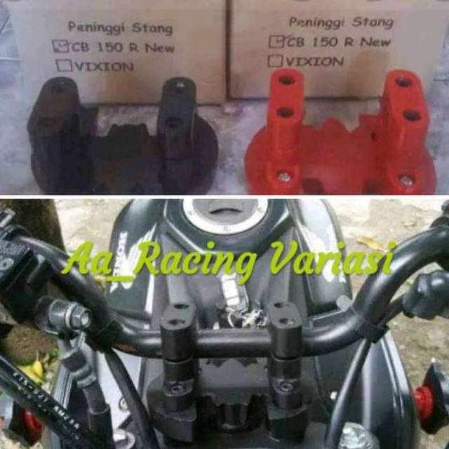 Reser atau peninggi stang Cb 150r new dan old model batman