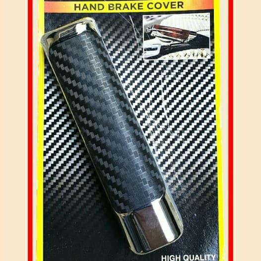 cover handbrake pegangan rem tangan MOBIL universal toyota honda daihatsu Suzuki Mitsubishi Nissan isuzu mazda carbon tempel