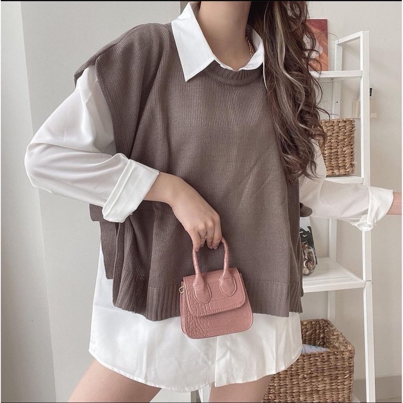 vest rajut wanita vest rompi wanita rompi korea outer korea
