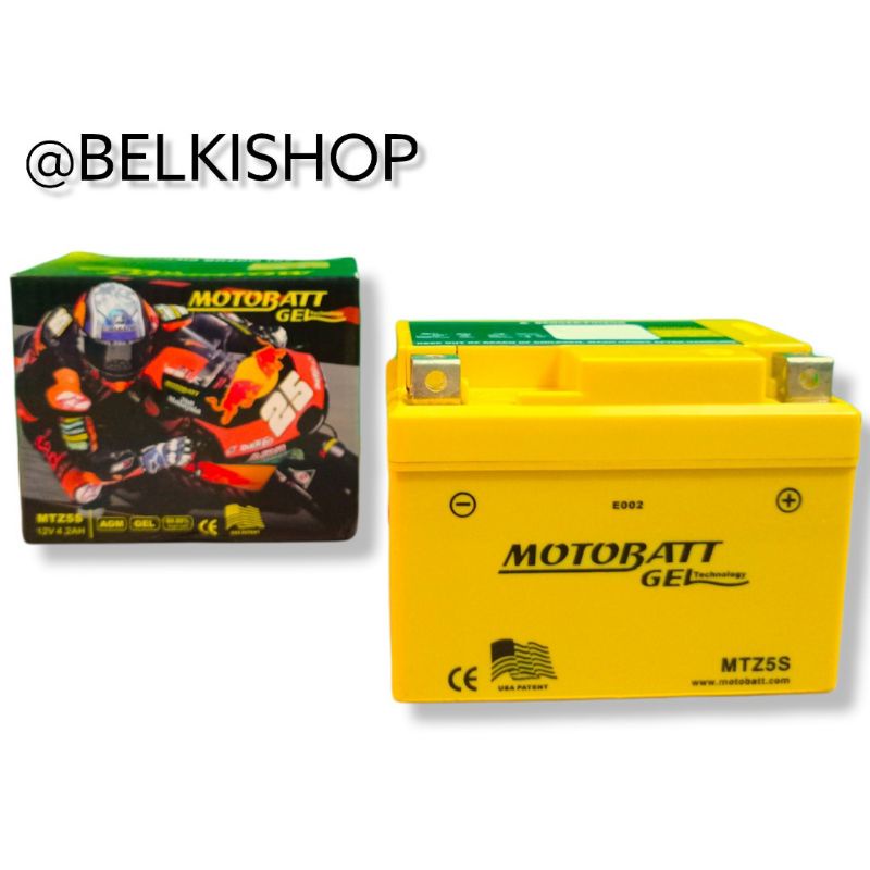 Jual Aki Motor Honda Vario 110 -Supra X 125 Motobatt MTZ5S Aki Gel-Aki