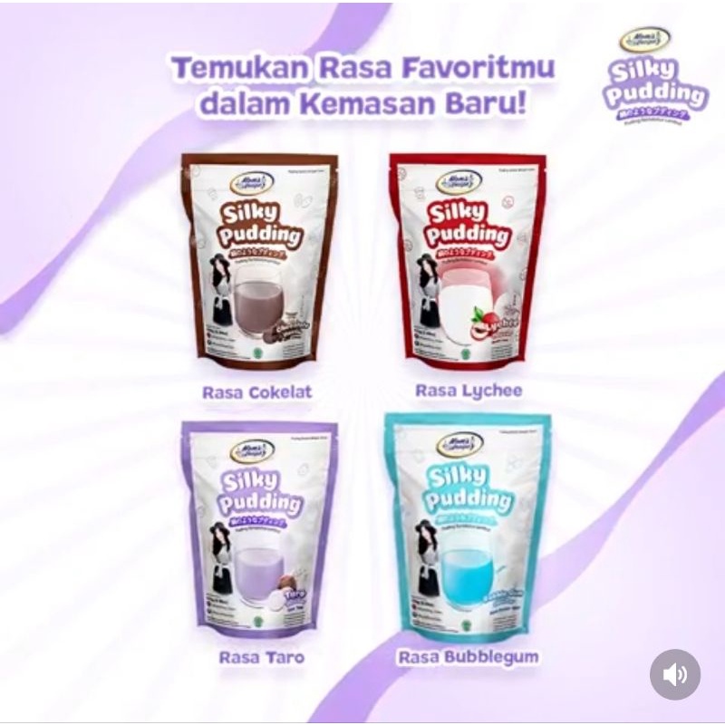 

Silky Pudding Pouch 110gr , puding lembut , puding puyo