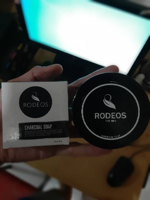 FREE TEMPAT SABUN /  RODEOS CHARCOAL SOAP WITH COLLAGEN DAN ALOEVERA TERBUKTI AMPUH ATASI KULIT WAJAH KUSAM DAN BERMINYAK FOR MEN