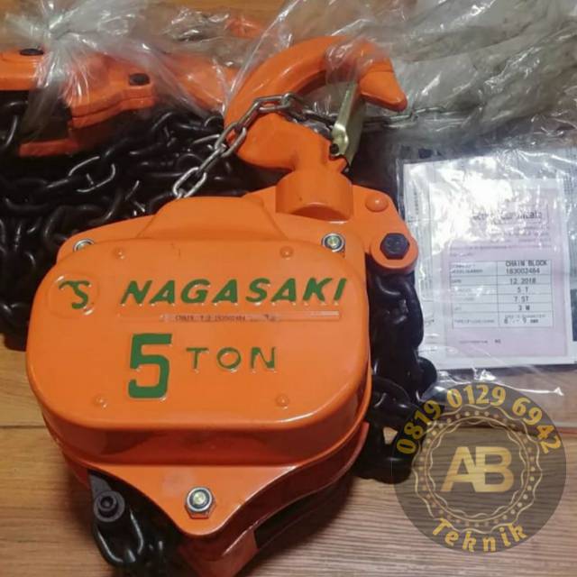 NAGASAKI Chain Block 5 Ton x 5 Meter - Takel NAGASAKI