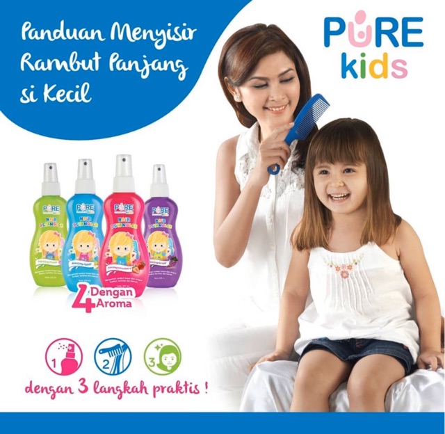 Purekids Hair Detangler - Spray rambut kusut