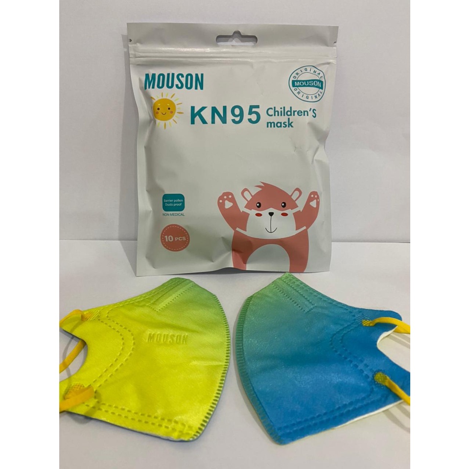 MASKER ANAK KN95 MOUSON ISI 10PCS 5PLY 5 LAPISAN