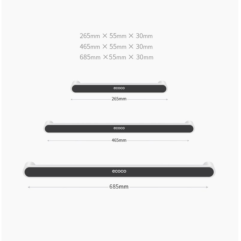 BISA COD Rak Gantungan Handuk Kamar Mandi Bahan Aluminium 46,5cm Bathroom Towel Holder Hook