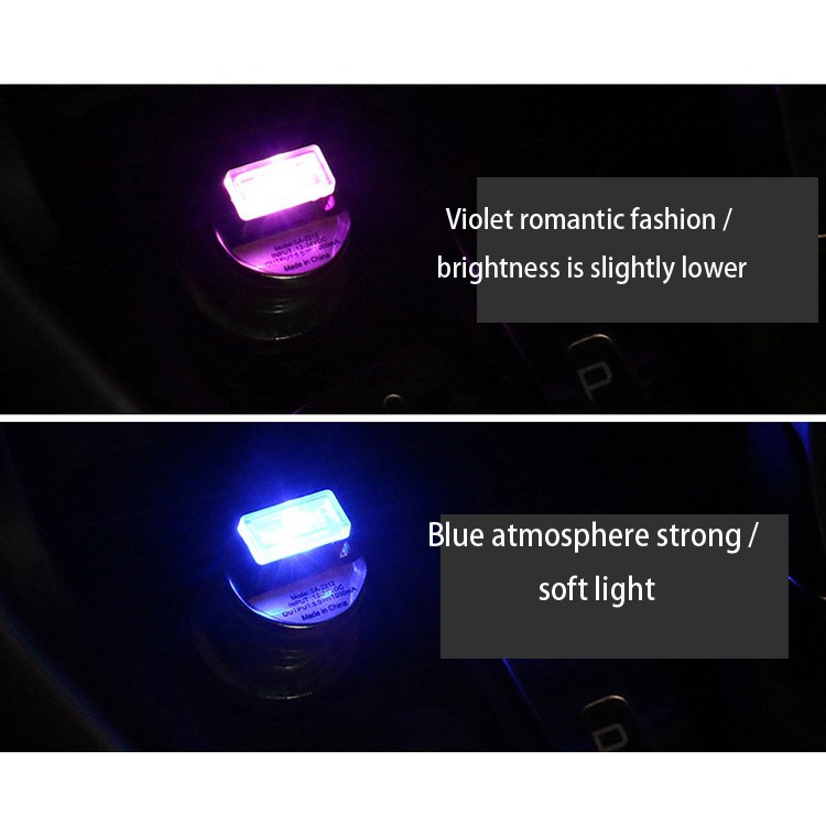 USB LED mini Atmosphere Light Car Interior Lighting Accessory Universal