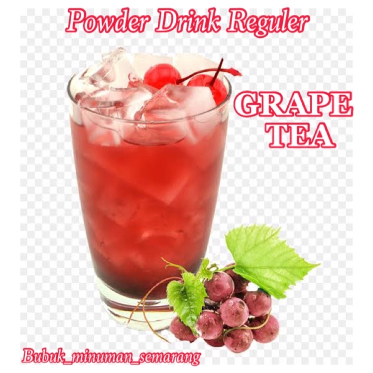 Jual Bubuk Minuman Rasa Grape Tea Reguler 500gr | Shopee Indonesia