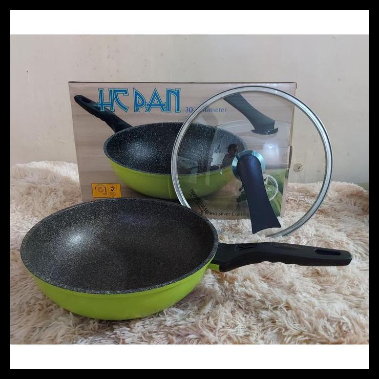 Hot Sale Panci Wok Pan Mogen Germany / Wajan Moegen 30 Cm Lapisan Marble - Wok Hc
