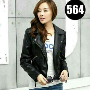 Jaket Kulit Sintetis Ramones Wanita