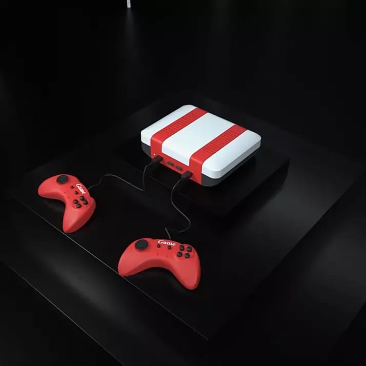 NEW 2021 GAME CONSOLE RED AND WHITE CLASSIC 2 PLAYER SHOPEKU12