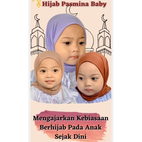 Pashminah Camila instan anak jersy/kerudung yg segi tiga instan anak jersy/pastan anak