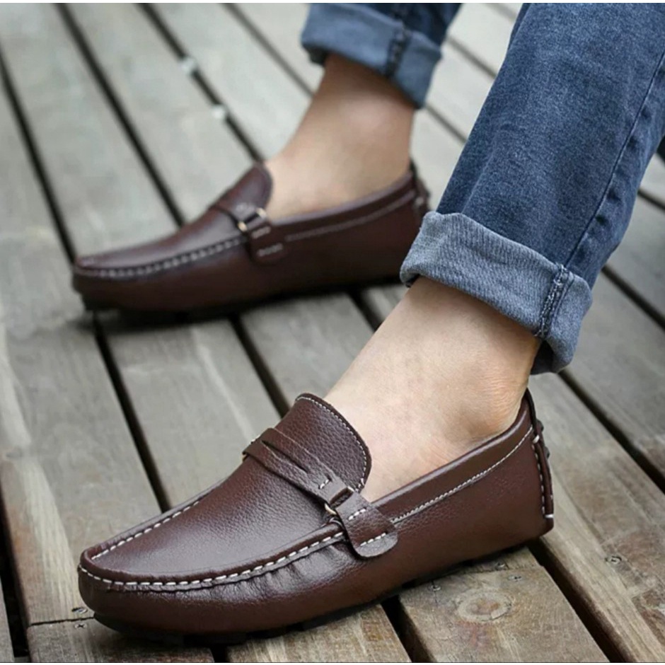 BURAY X SEPATU SLIP ON LOAFERS PRIA DEWASA ARARMOR KULIT SINTETIS PREMIUM ORIGINAL FORMAL CASUAL SLIP ON PRIA KERJA KANTOR GURU PNS PESTA RESMI NYAMAN || SLIP ON PRIA PANSUS BERKUALITAS 2022