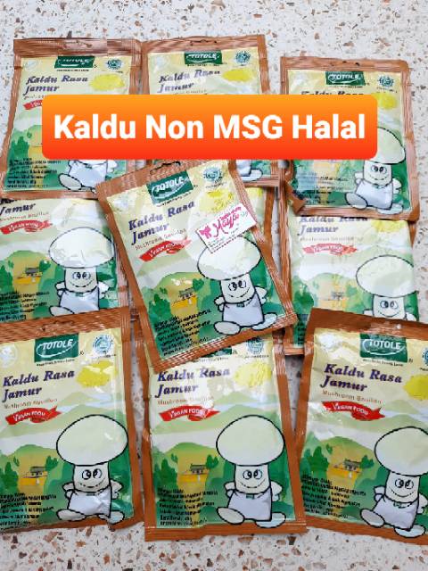 Kaldu Non MSG halal totole jamur 40gr bumbu penyedap tanpa msg kaldu mushroom bubuk mpasi vegan vegetarian