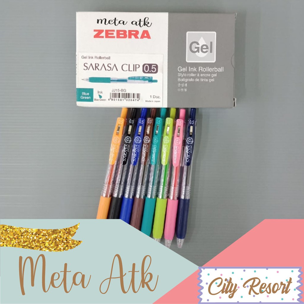 

Pulpen / Pen Gel Zebra Sarasa 0.5mm (12pc)