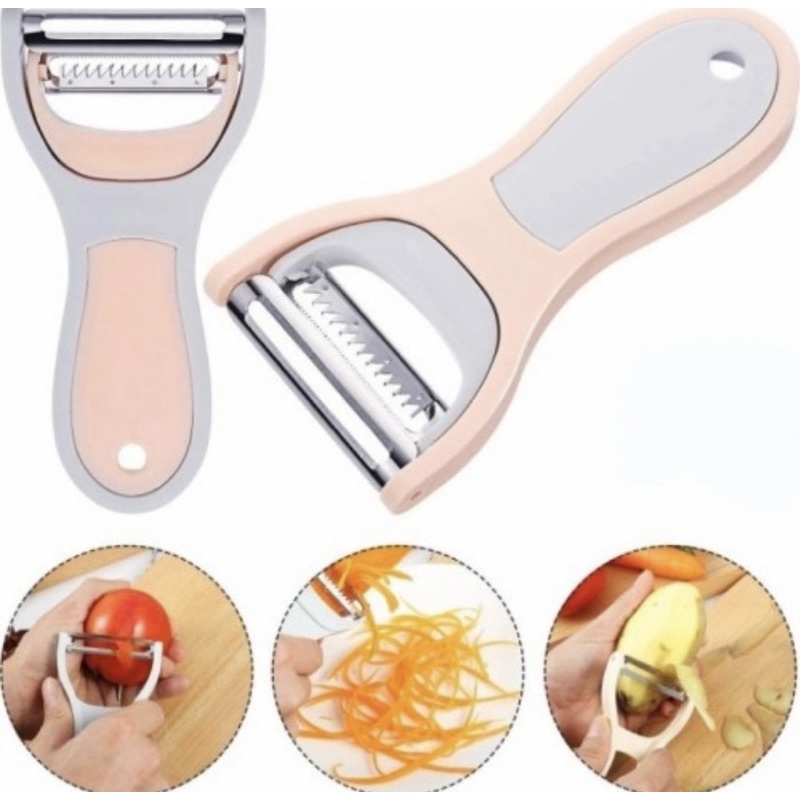 2 IN 1 Peeler Parutan Pengupas Serutan Slicer Buah Kentang Wortel Serbaguna