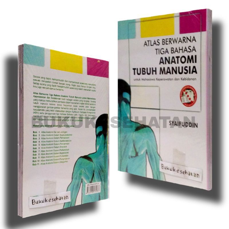 Jual Buku Atlas Berwarna Tiga Bahasa Anatomi Tubuh Manusia | Shopee ...