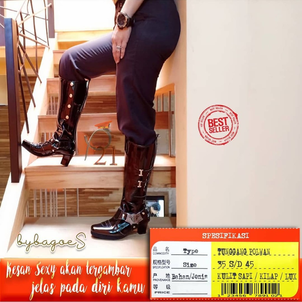 Sepatu Tunggang Polwan P21